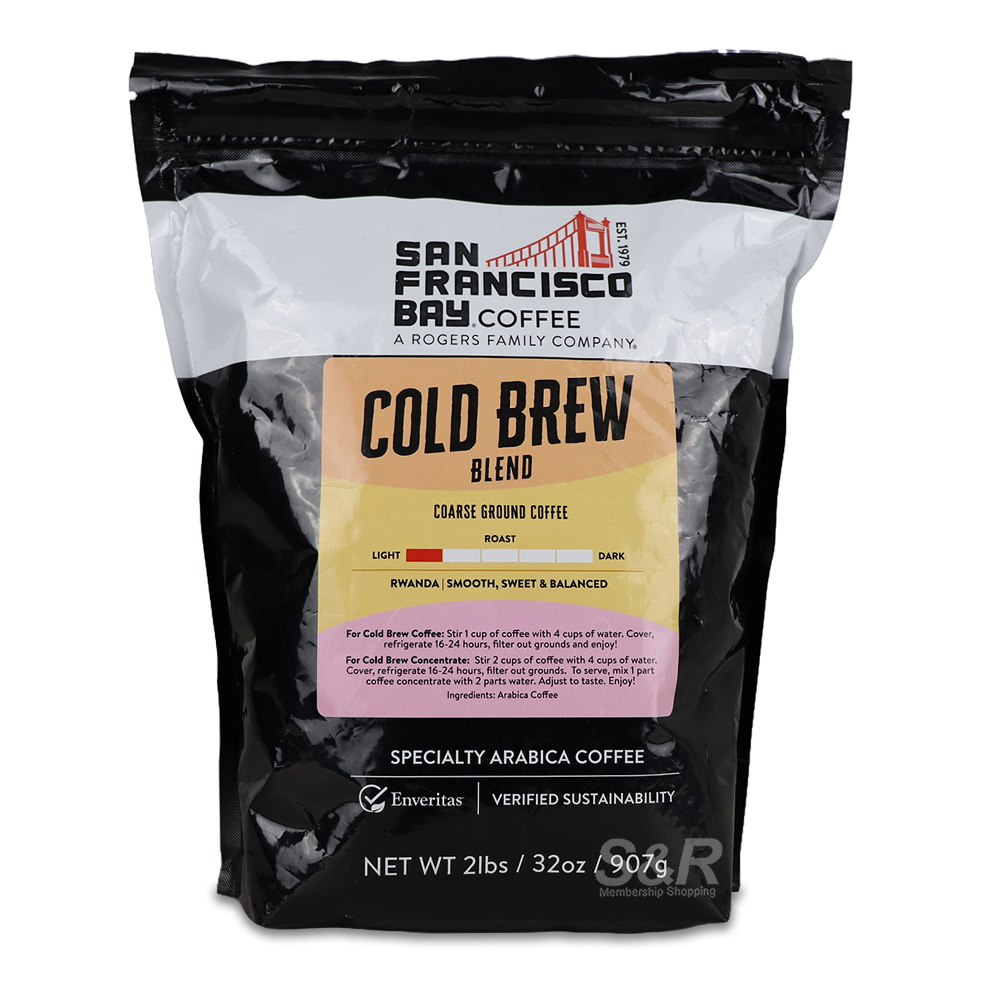 San Francisco Bay Coffee Cold Brew Ground Coffee 907g